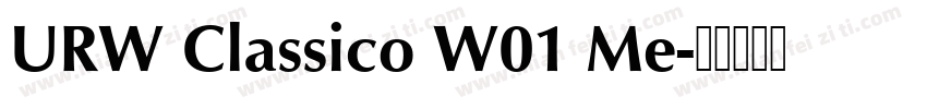 URW Classico W01 Me字体转换